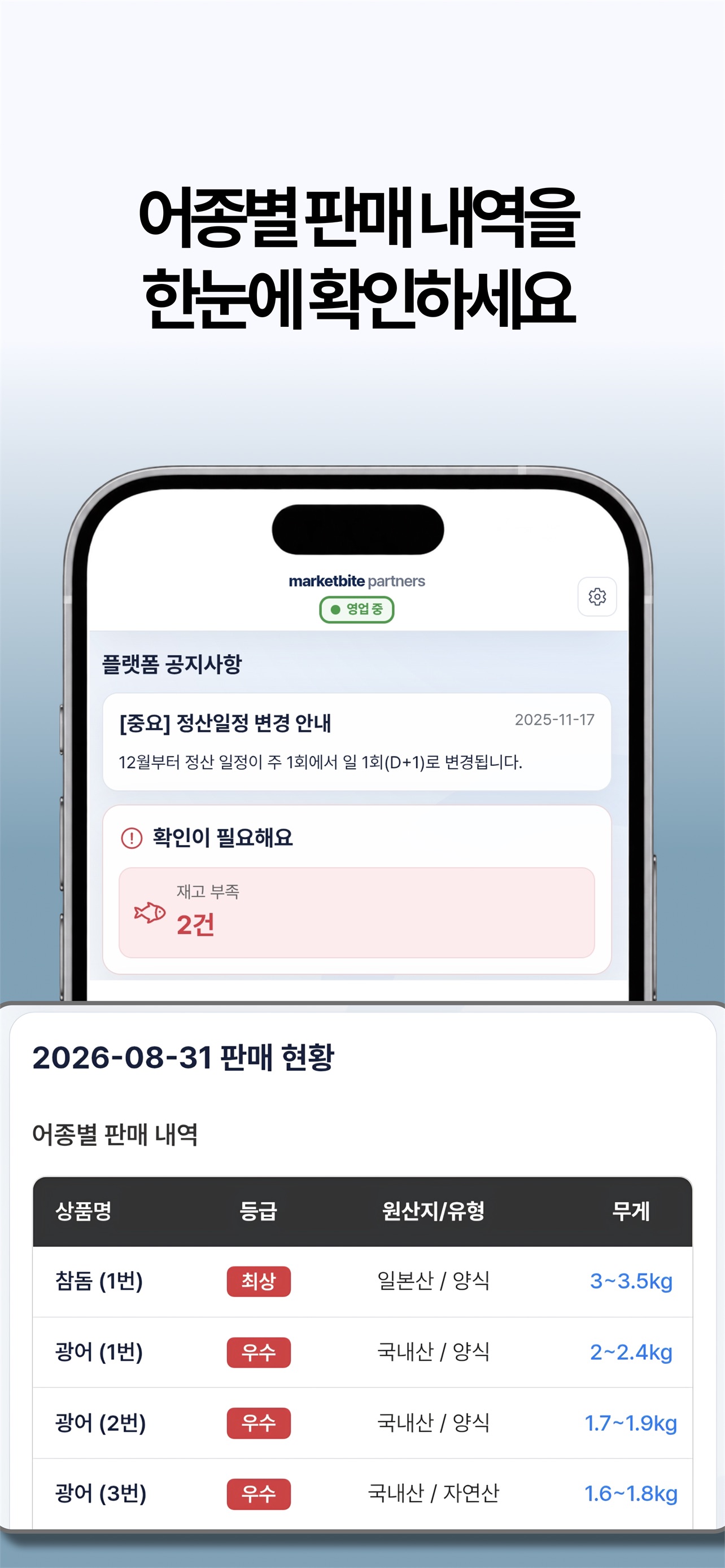 Screenshot 2 of 마켓바이트 파트너스