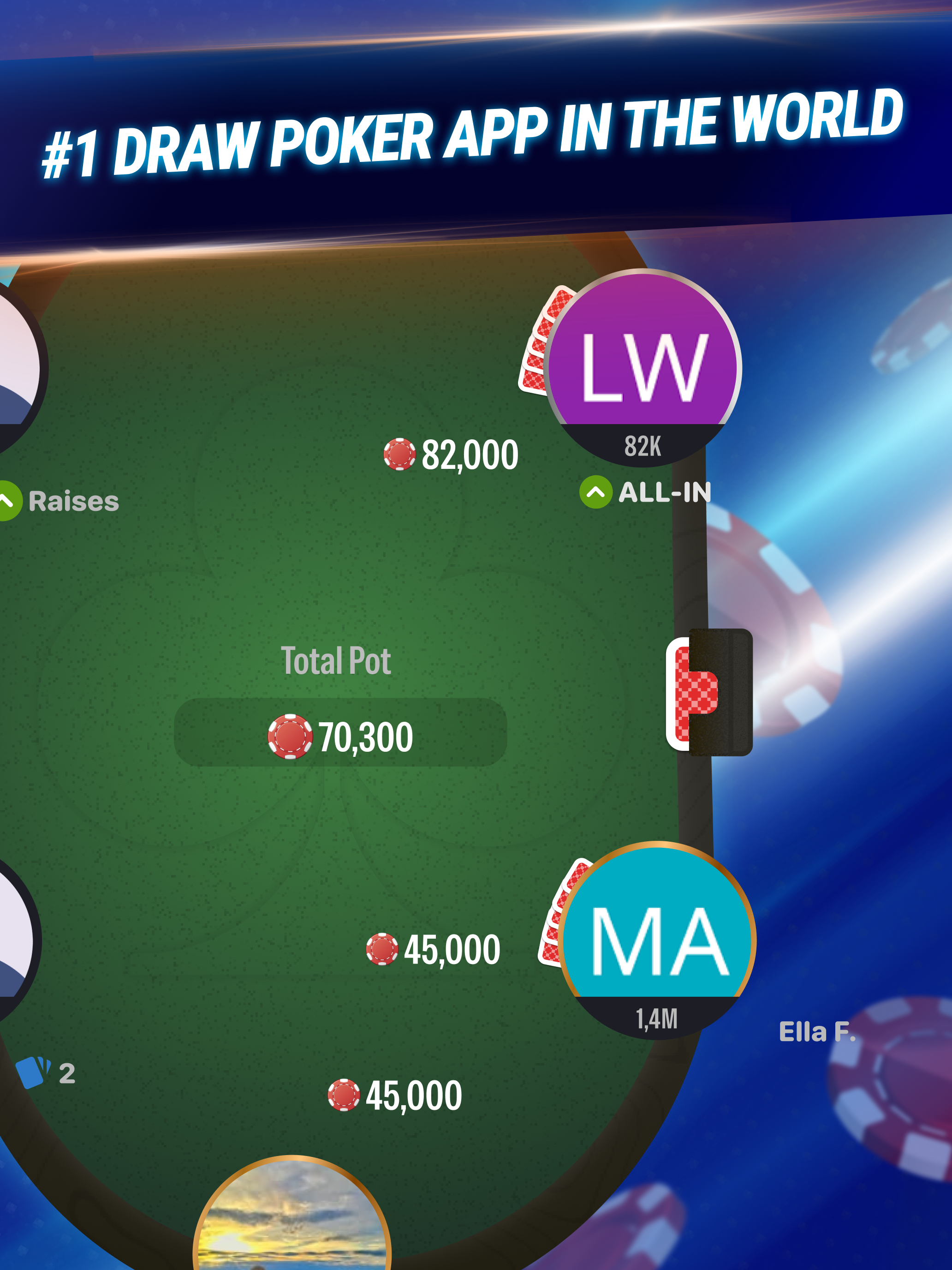 Draw poker five card: online