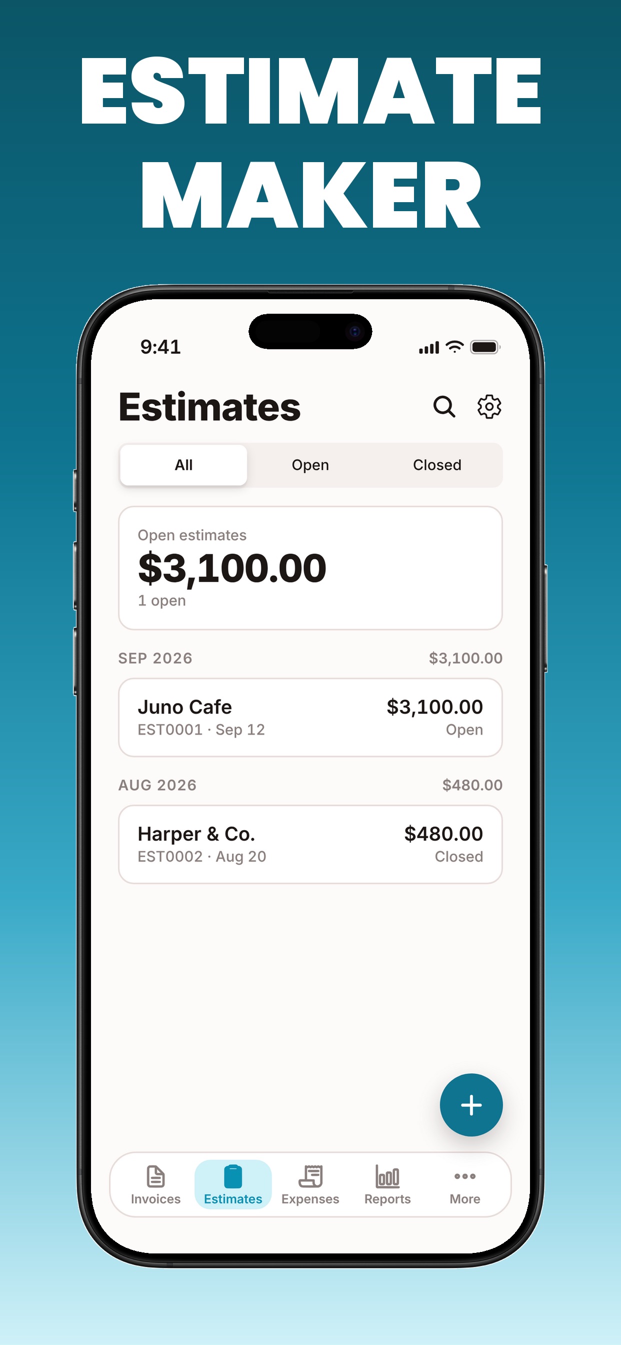 Screenshot 2 of Invoice Maker + Estimate App