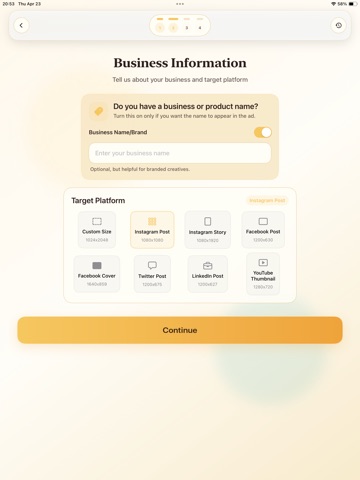 AI Poster Maker & Ad Creator iPad screenshot