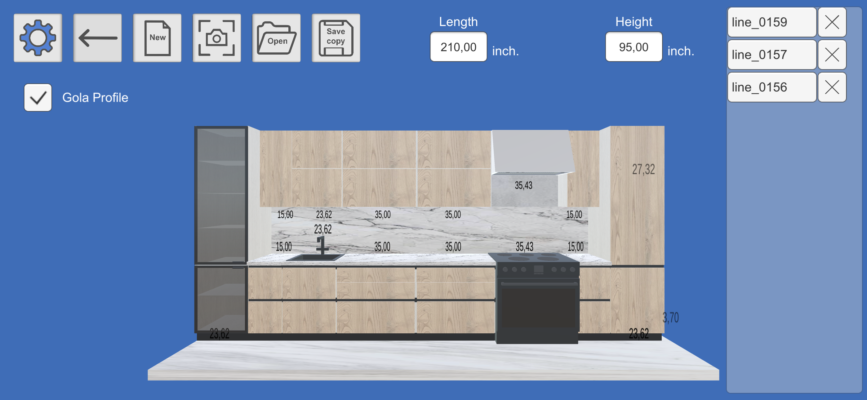 Kitchen Editor Line: Planner