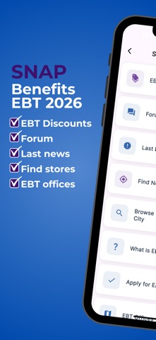 SNAP Benefits EBT 2026 iPhone screenshot