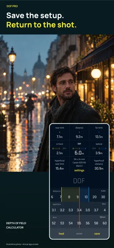 DOF Pro: Focus Calculator screenshot 3 of 5