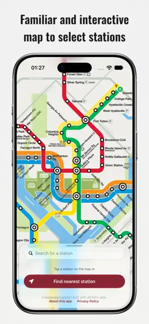 DC Metro ETA screenshot 3