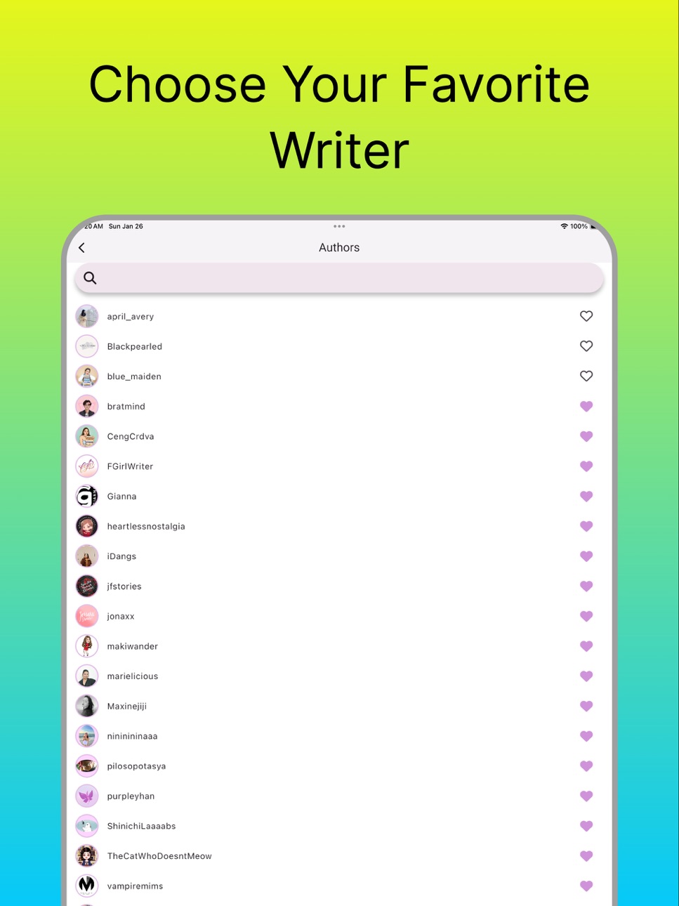 iPad screenshot