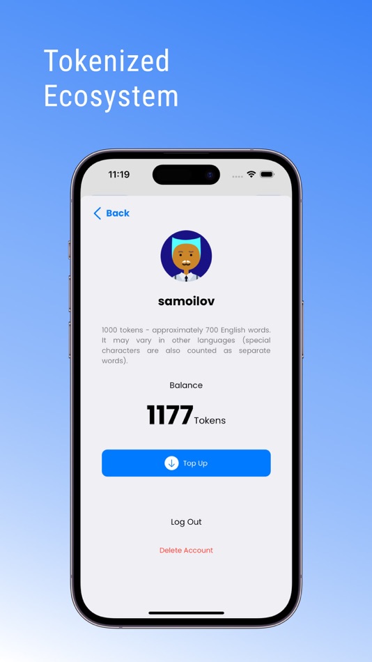 #3. Artificial Intelligence Chat (iOS) By: Vitalii Kapatsyna