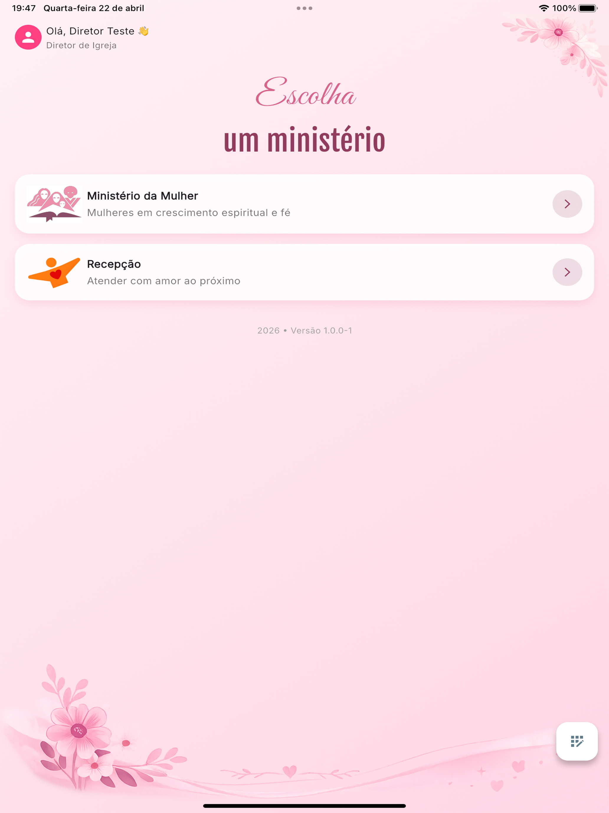 MM e Recepção APV