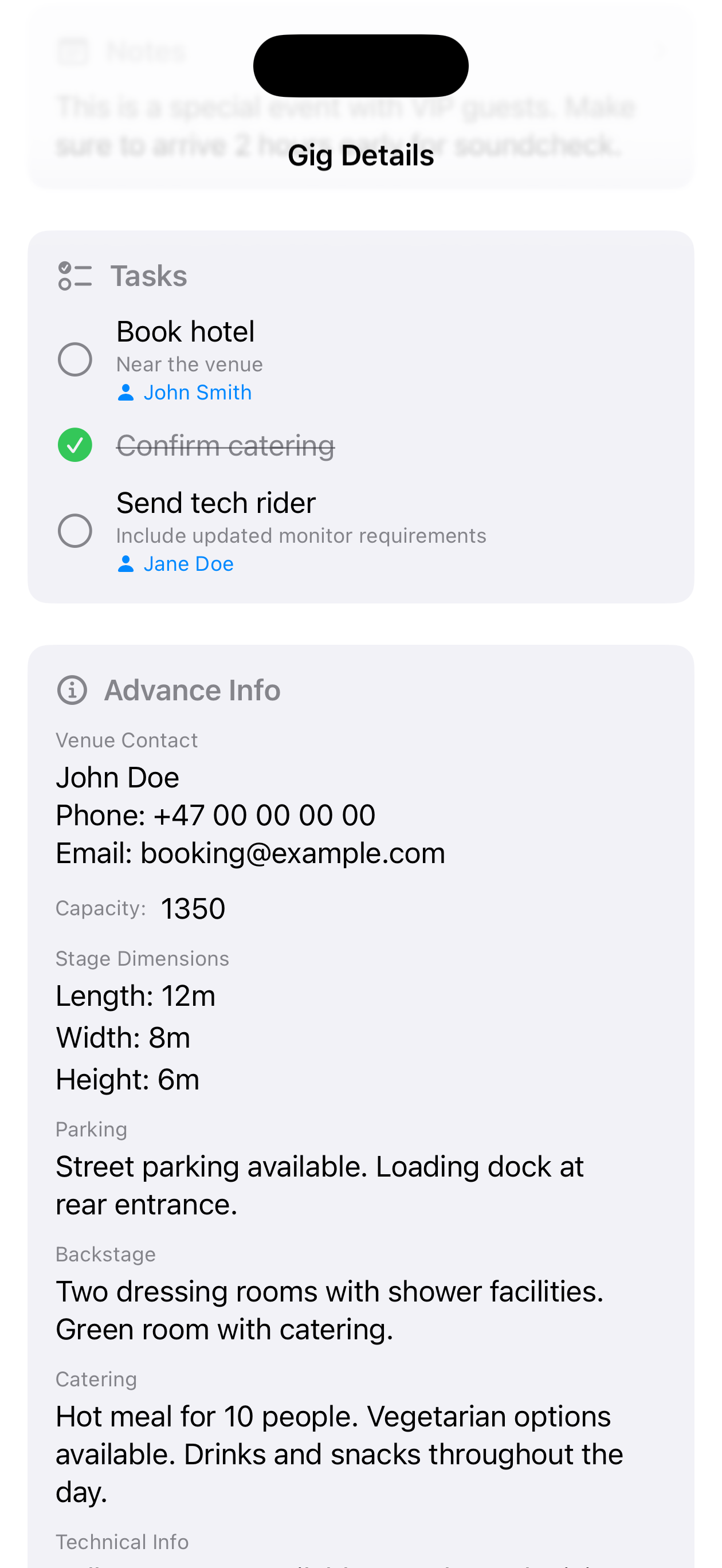 Gigplan screenshot 3
