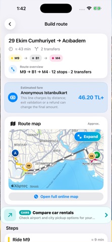 Istanbul Subway Map screenshot