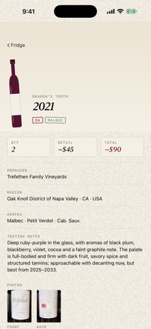 Wiine iPhone screenshot