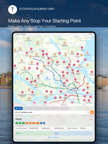 Stockholm Subway Map iPad screenshot
