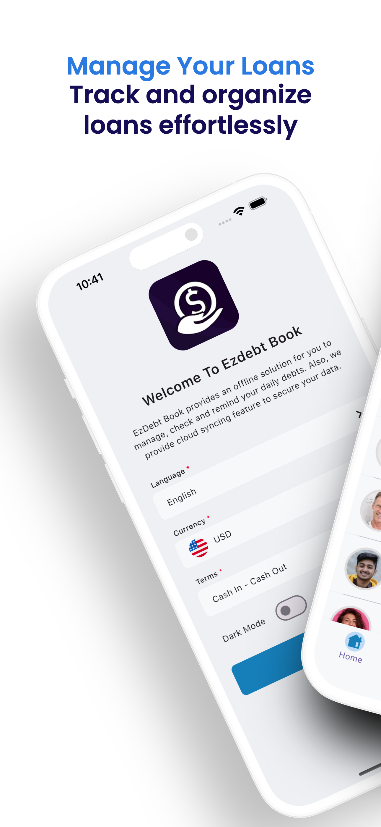 EzDebt Book - Debt Manager screenshot 1