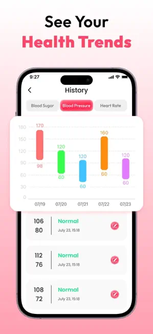 Pulse Monitor-Blood Sugar iPhone screenshot 4