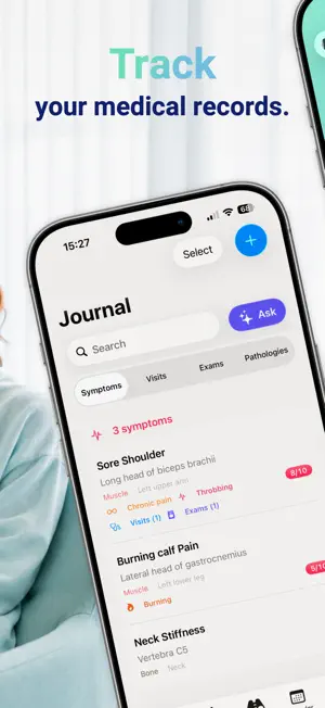 Clino: Symptom tracker 3D screenshot 2