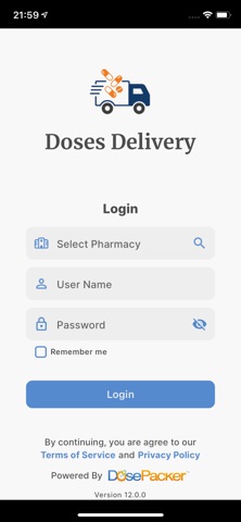 DosePack Delivery Screenshot 1 of 8