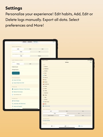 Habit Tracker Counter: CountIt iPad screenshot