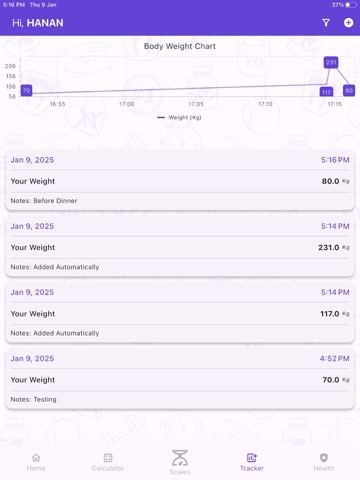 Digital Kitchen Weight Scales iPad screenshot