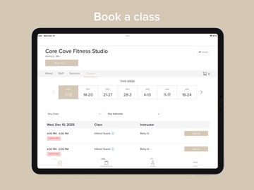 Core Cove Fitness iPad screenshot