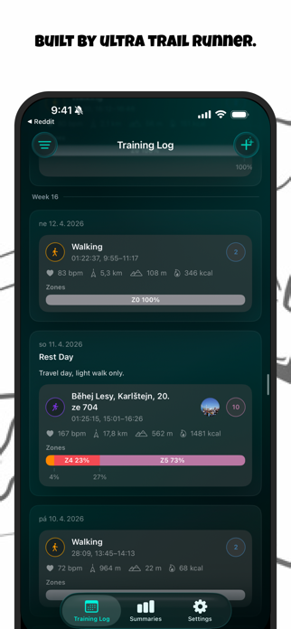 Zone Training Log Screenshot 2 of 8