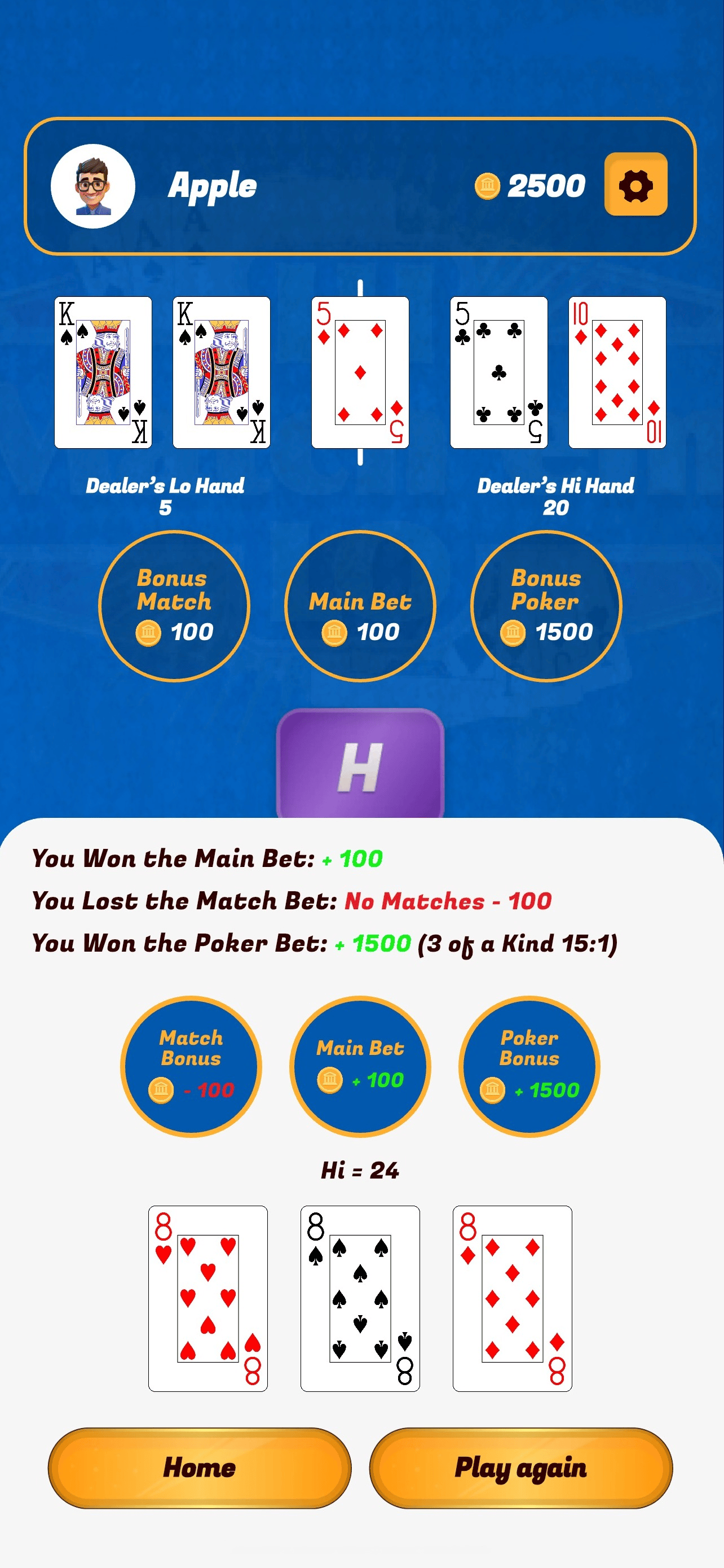 Match'em Hi-Lo