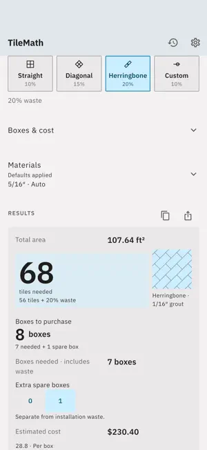 TileMath: Tile Calculator screenshot 3