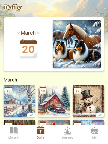 Nature Puzzles Jigsaw Game iPad screenshot