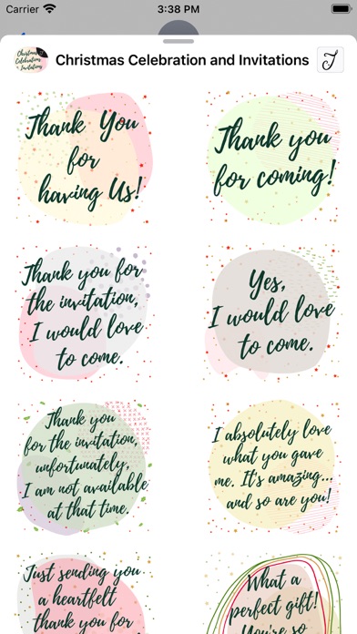 Christmas Season & Invitations Screenshot