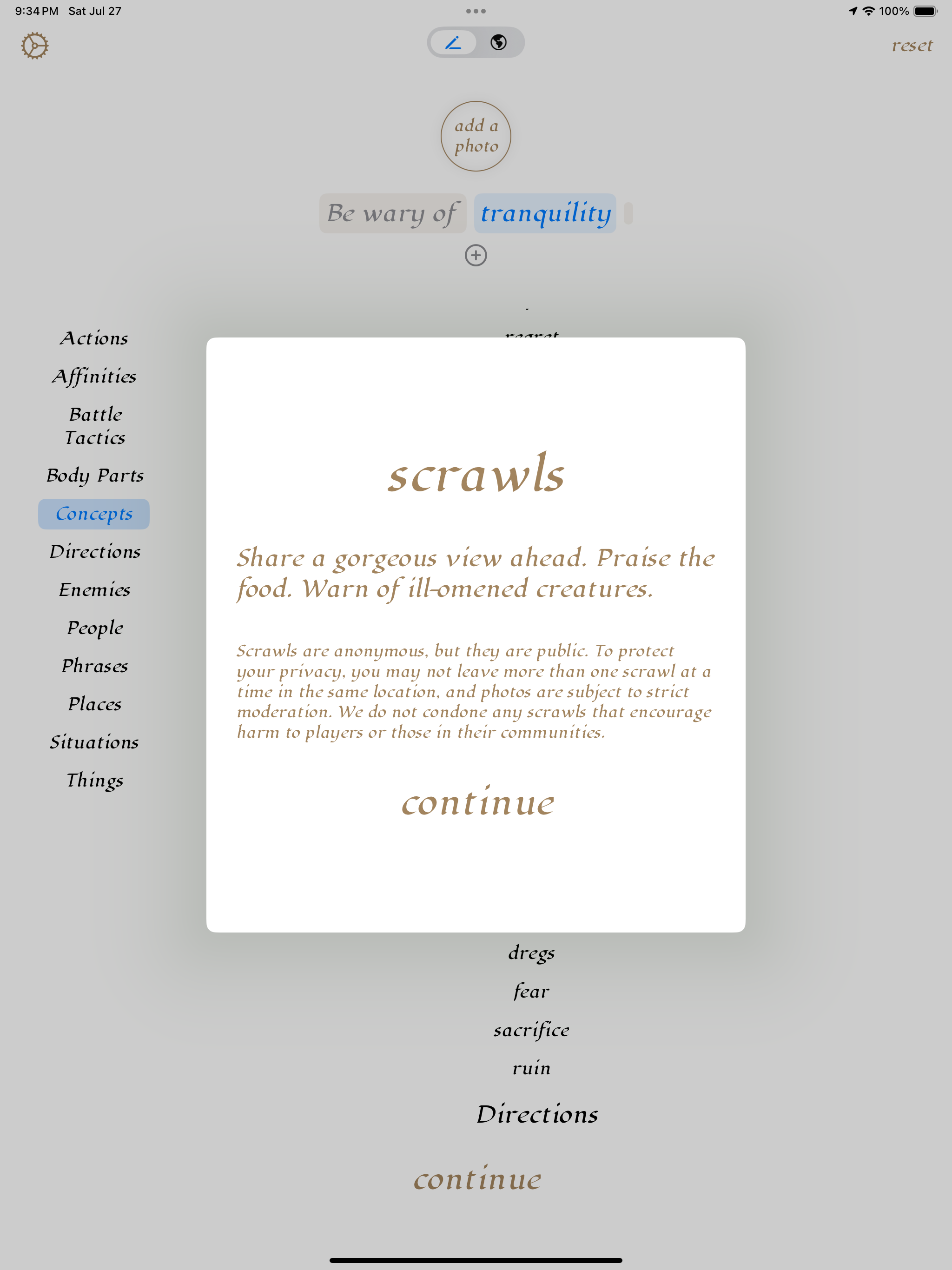 scrawls