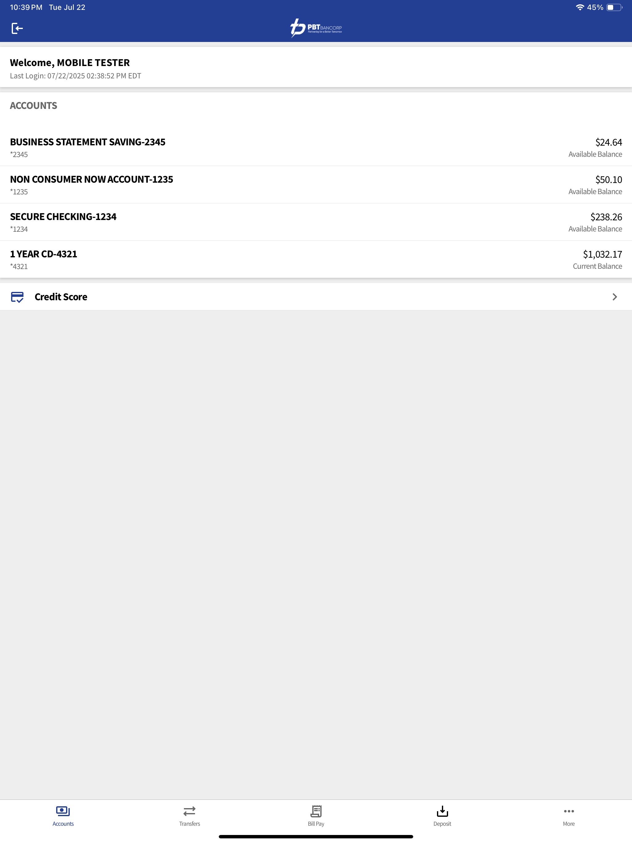 PBT Bancorp Mobile screenshot 6