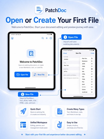 PatchDoc:File & Code Editor iPad screenshot