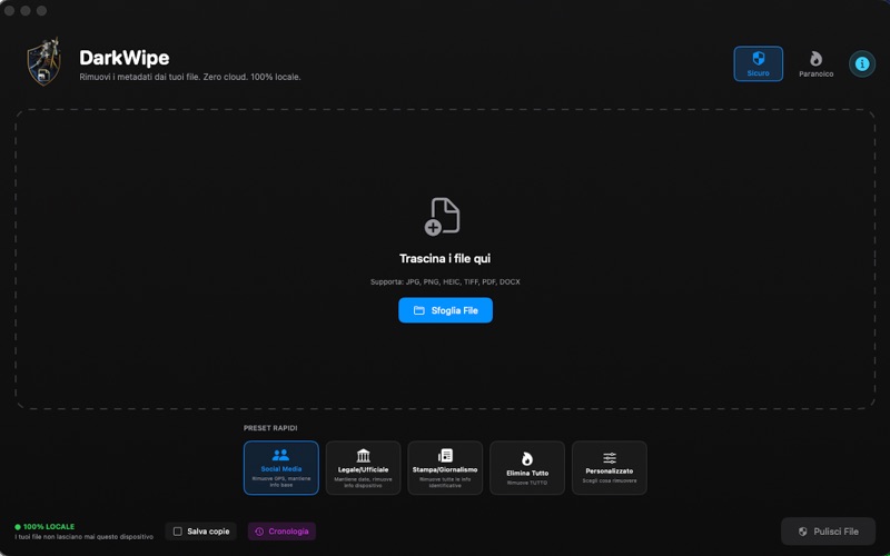 DarkWipe screenshot