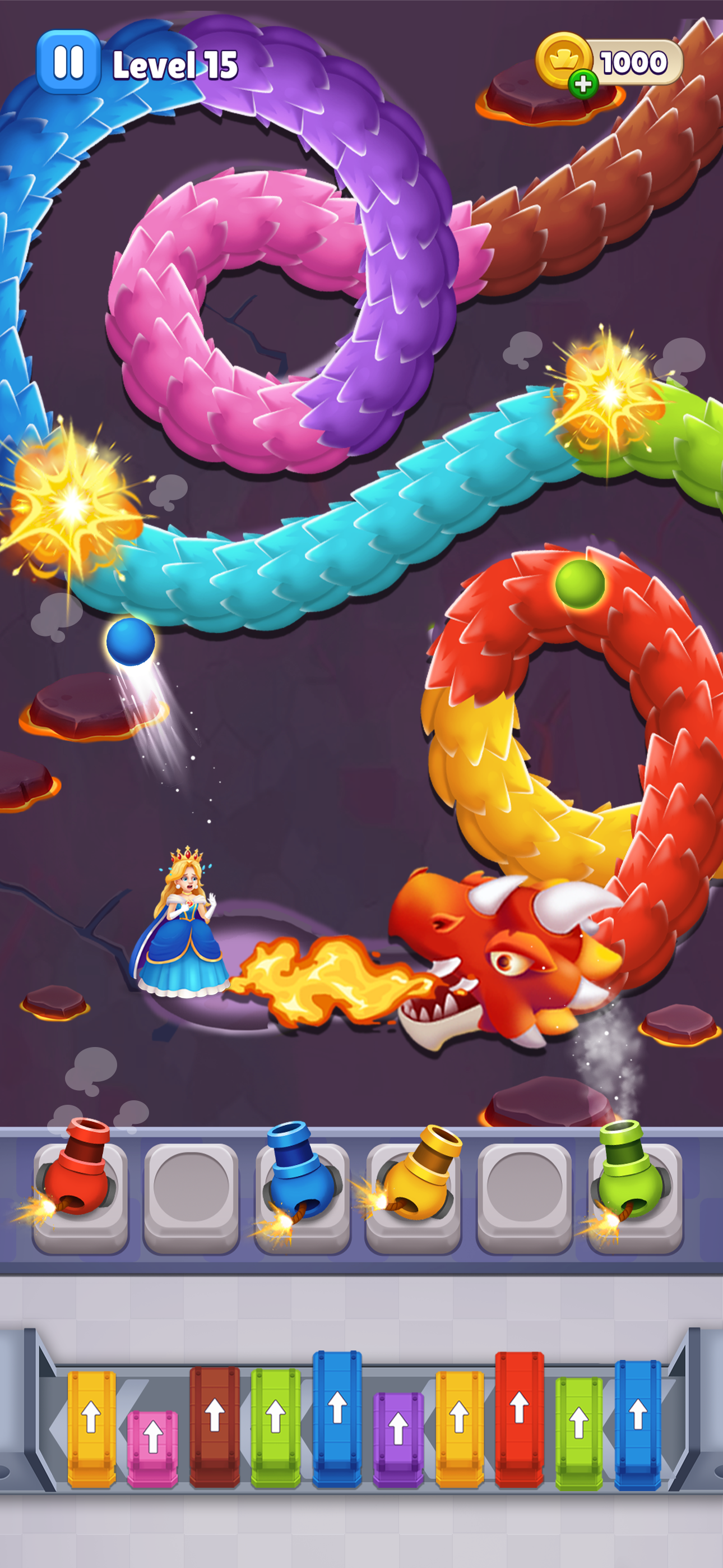 Queen Rescue: Dragon Puzzle