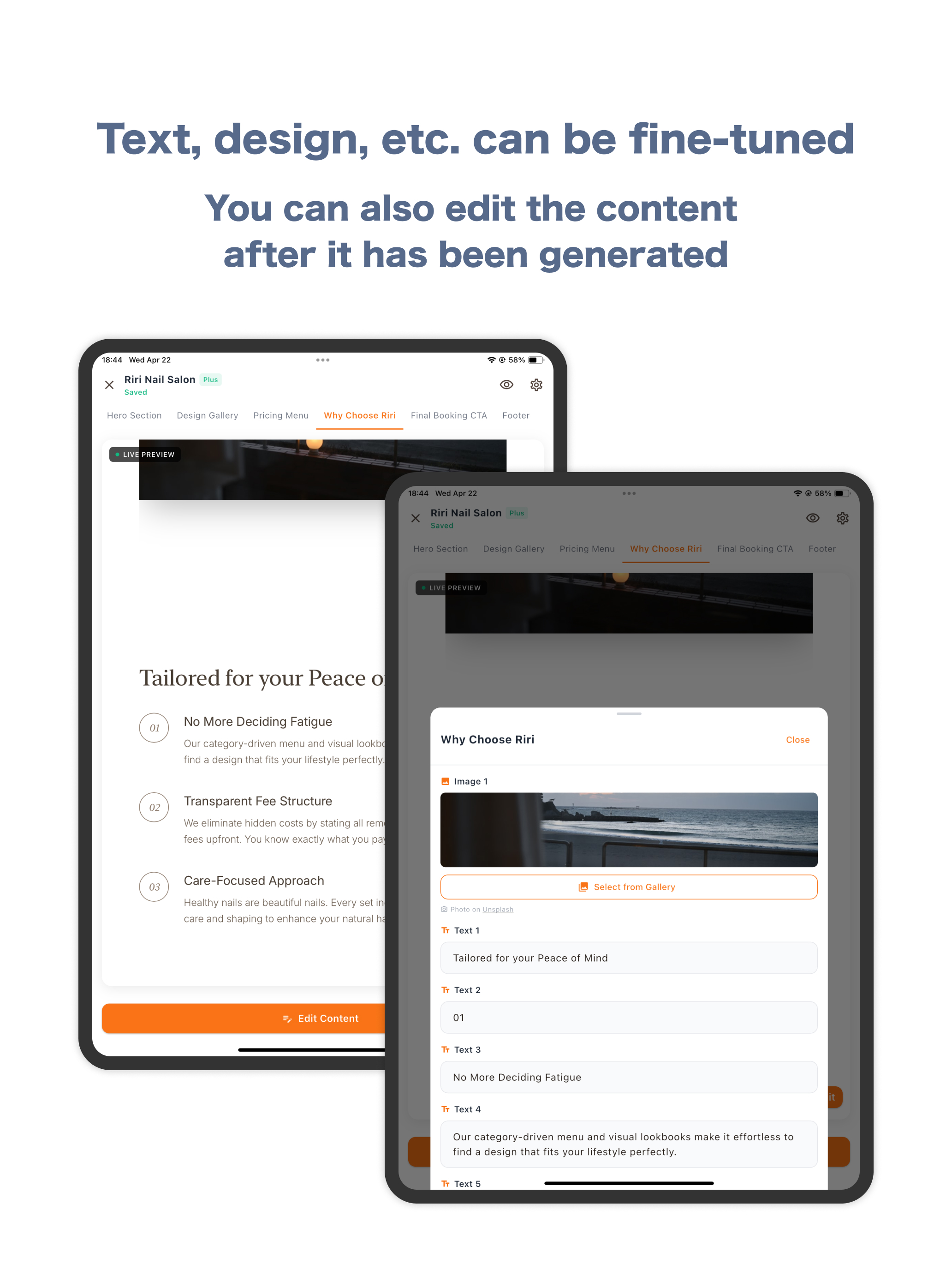 homppe - Easy Website Builder
