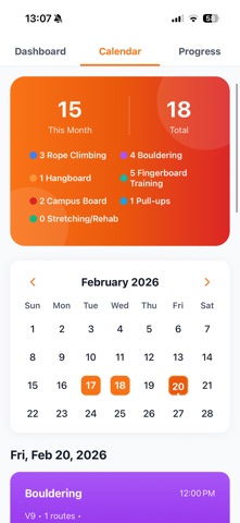Tendon - Climbing Tracker screenshot