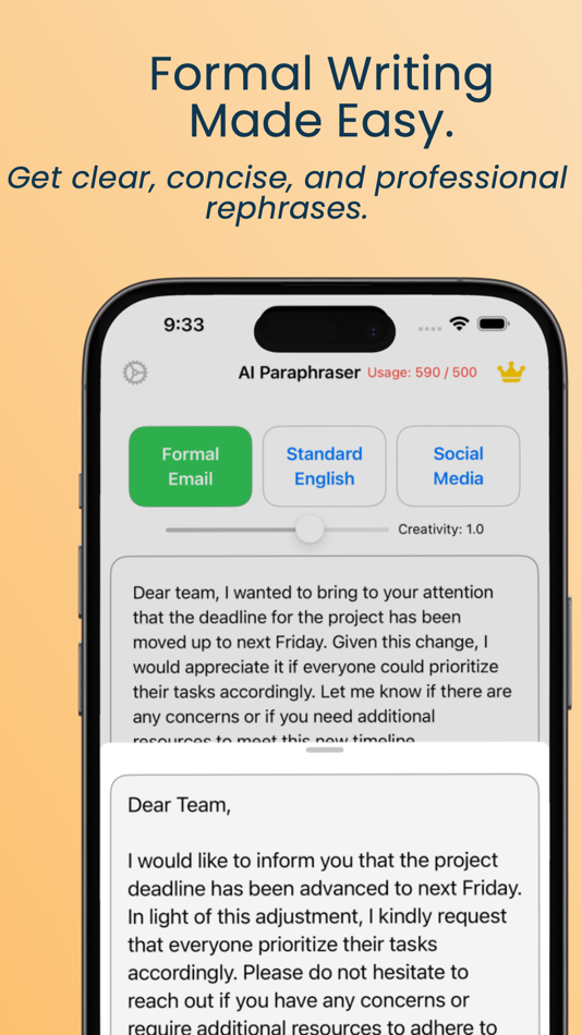 #2. Paraphrase tool bot (iOS) By: Mohammed Shokry