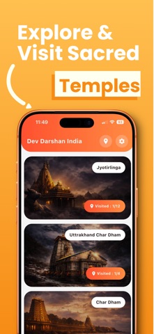 Dev Darshan India Temple Guide screenshot