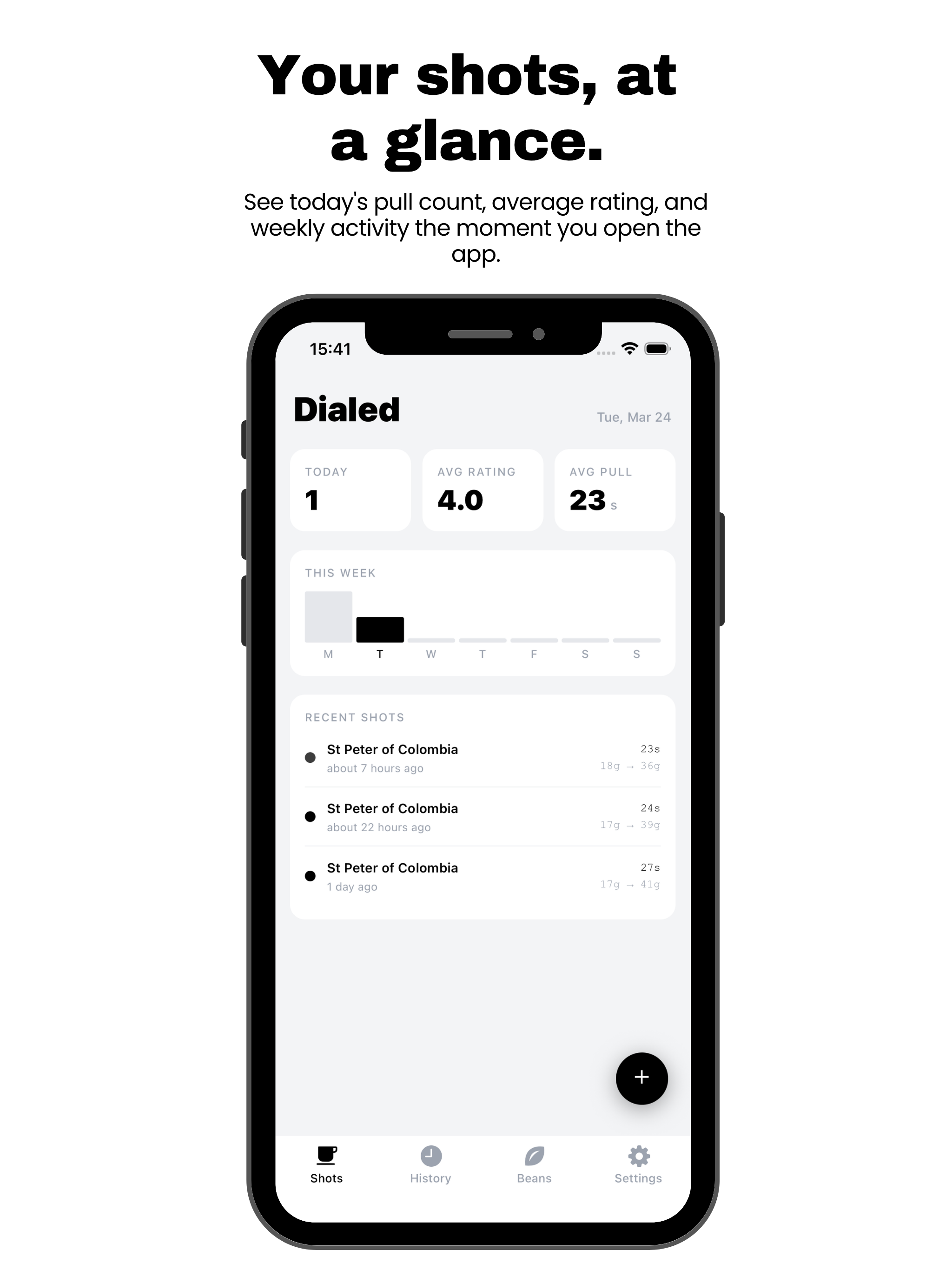 Dialed - Espresso Logbook