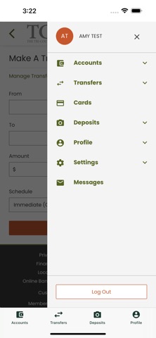 The Tri-County Bank Mobile iPhone screenshot