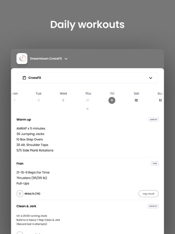 Dreamtown CrossFit iPad screenshot