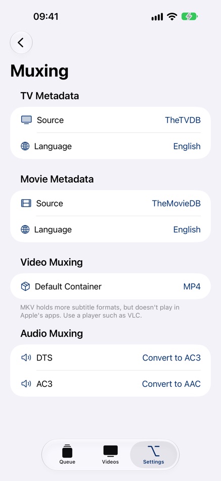 #4. Remuxer (iOS) Fejlesztő: Thomas Bilich