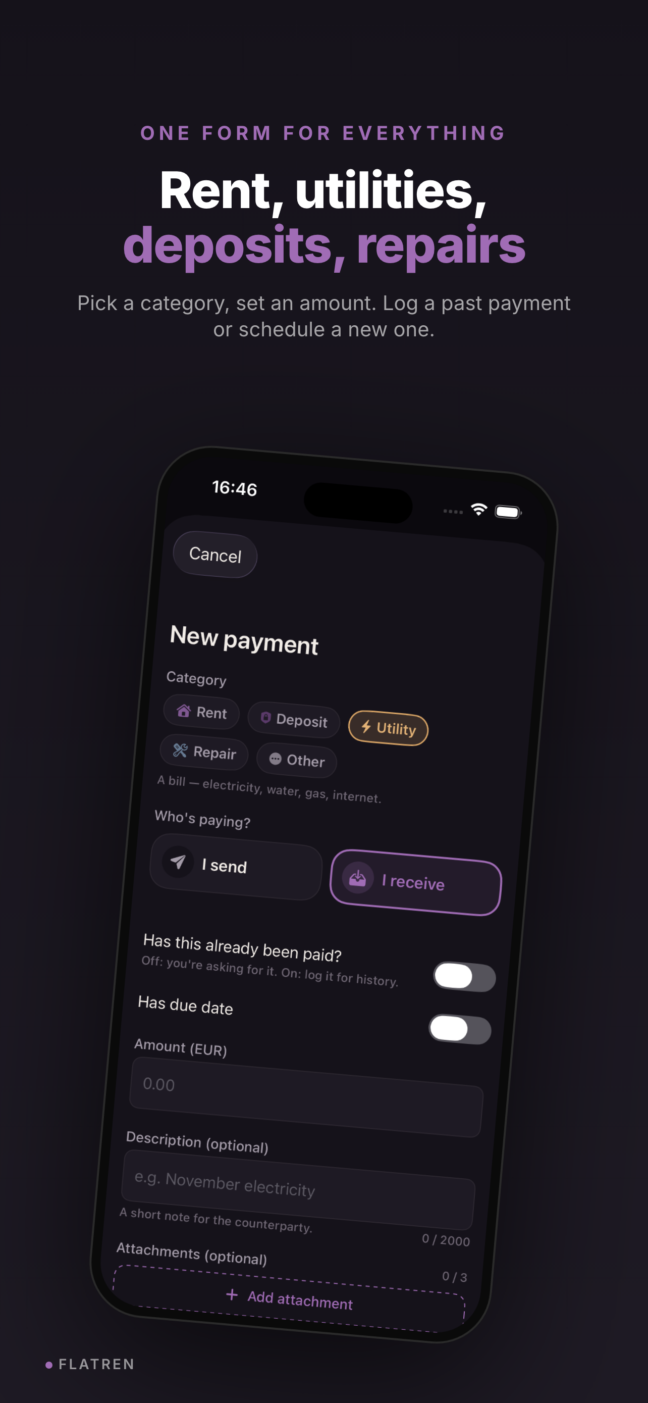 Flatren - Rent Tracker