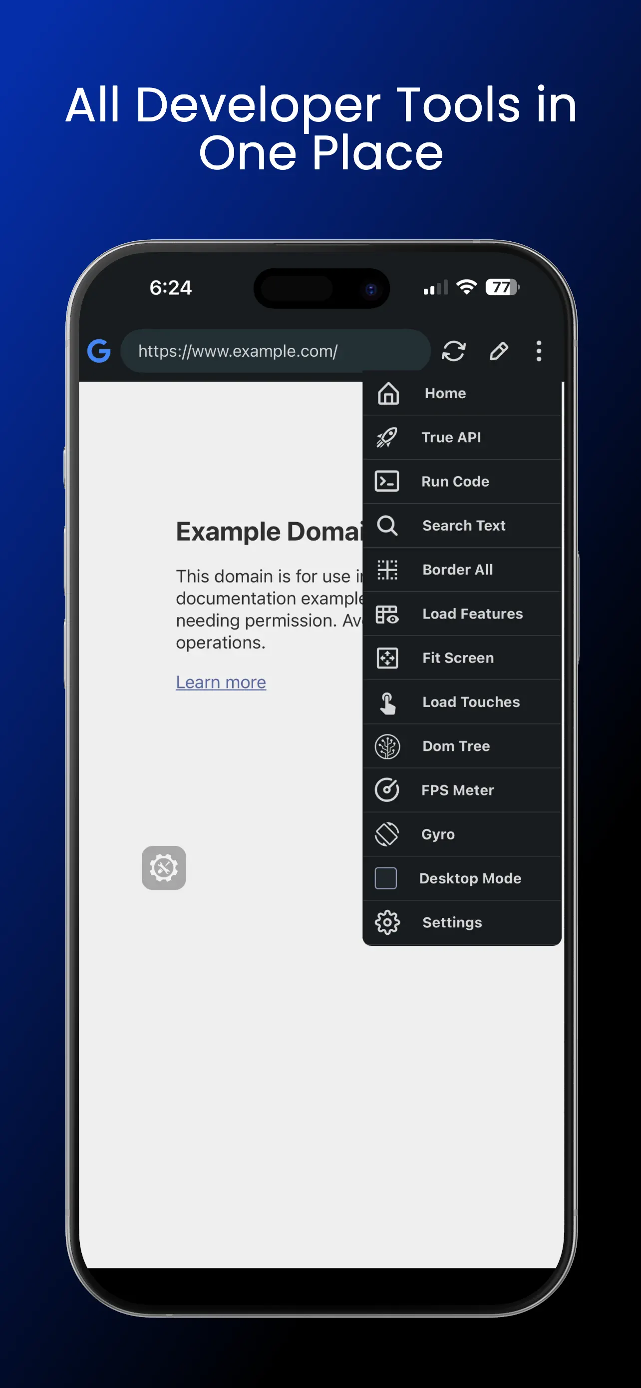#10. Eruda Browser Console (iOS) De: Areeb Sayyed