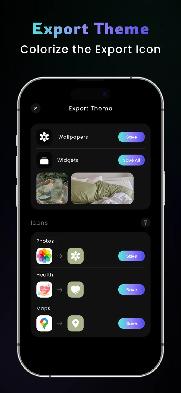 #6. Theme Wallpaper : Widget Notch (iOS) De: Mastertex Fab