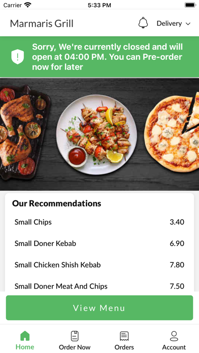 Marmaris Grill. Screenshot