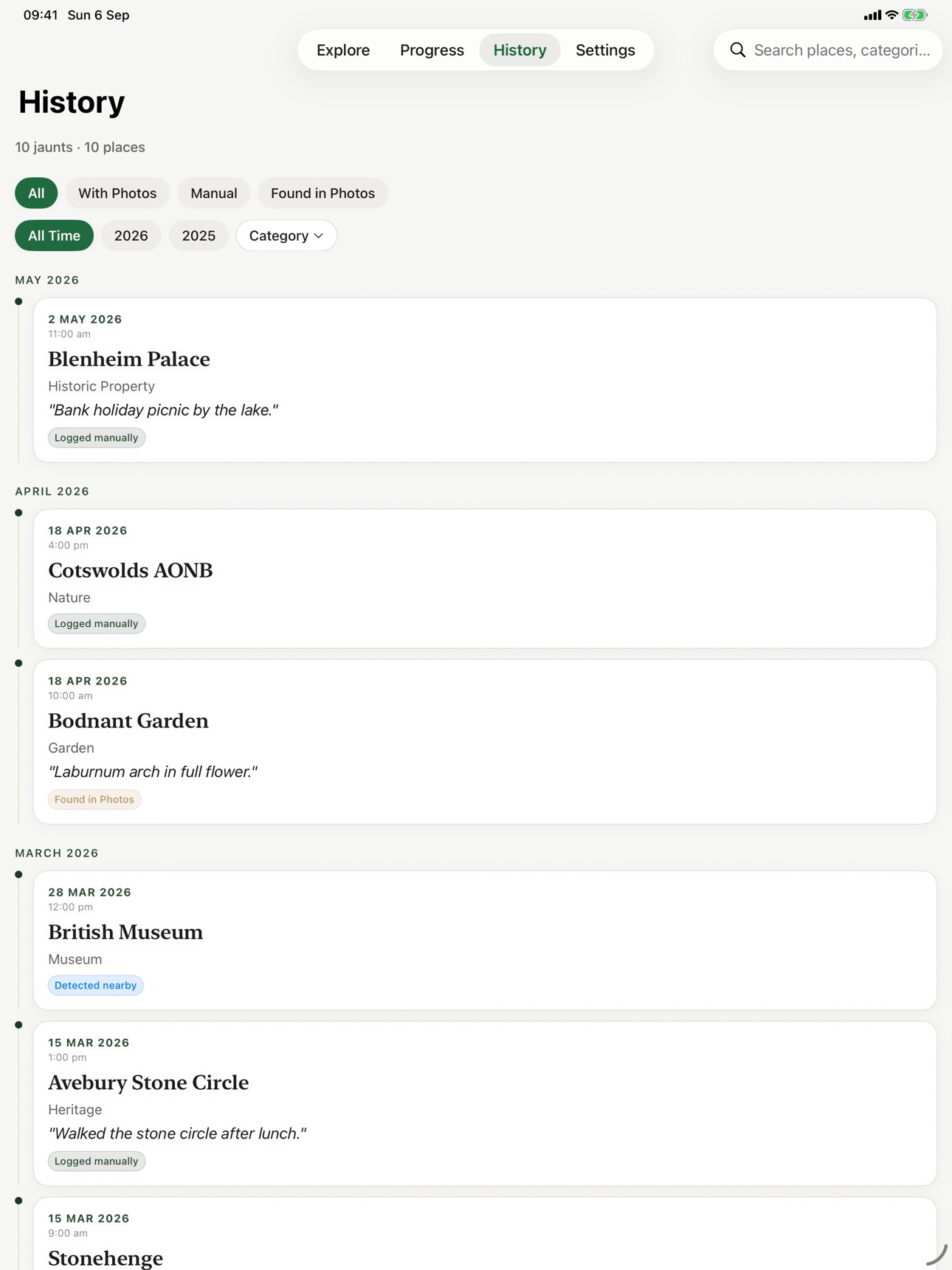 Screenshot 10 of Jaunt Log