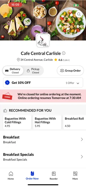 Cafe Central Carlisle screenshot 2