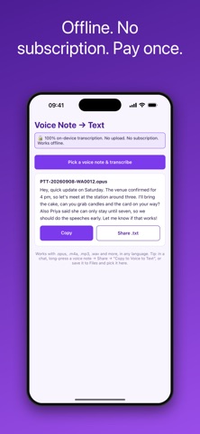 Voice Note to Text: Offline Screenshot 5 of 5