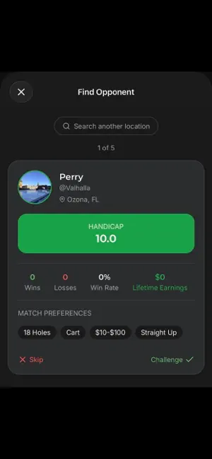 MatchBet Golf screenshot 3