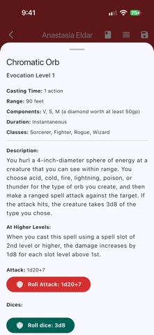 D&D App Screenshot 7 of 9
