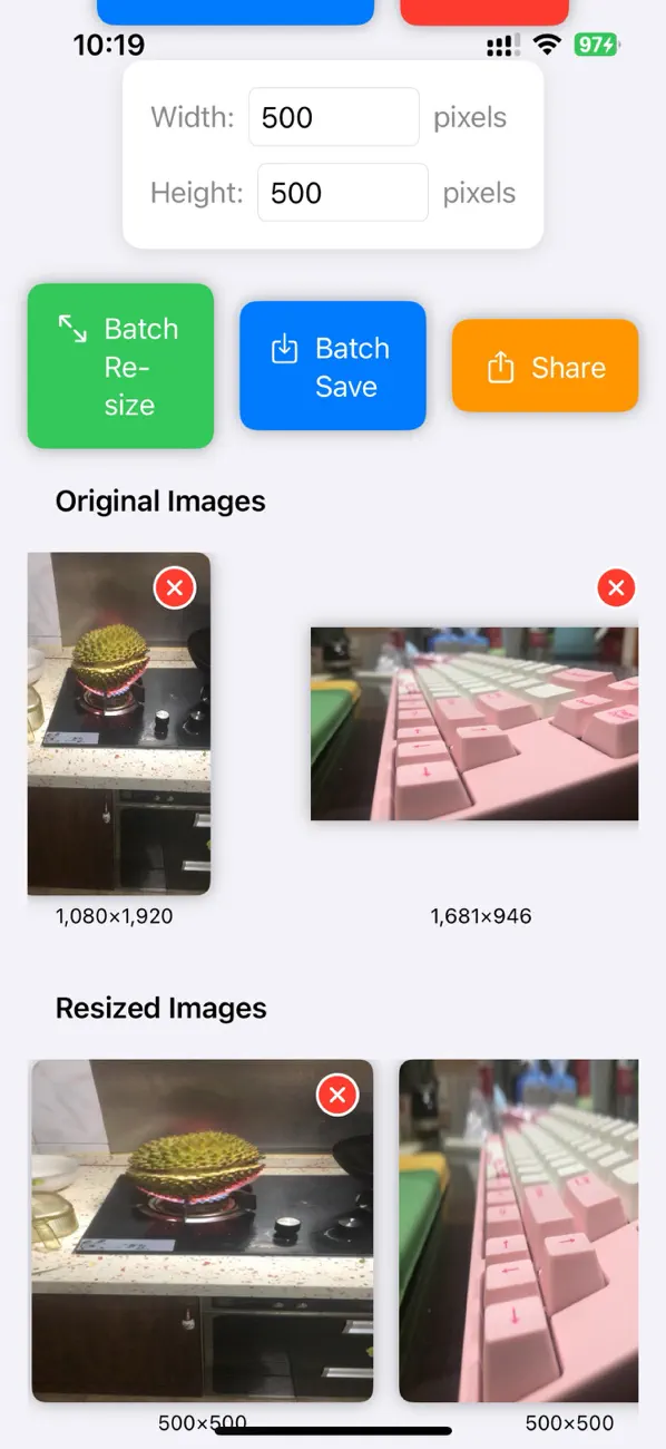 #2. Image Resize Batch (iOS) Ved: 烨 马